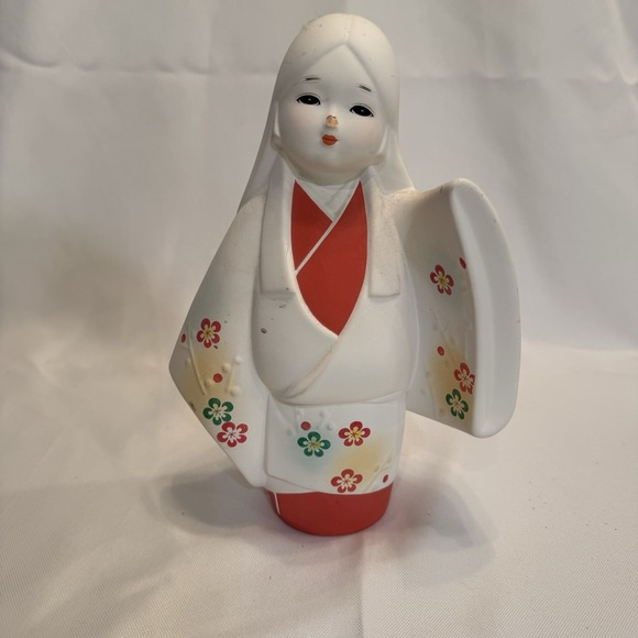 Hakata Doll Corp Traditional Craft‎ By Shogoro Unglazed Clay Chip On Nose